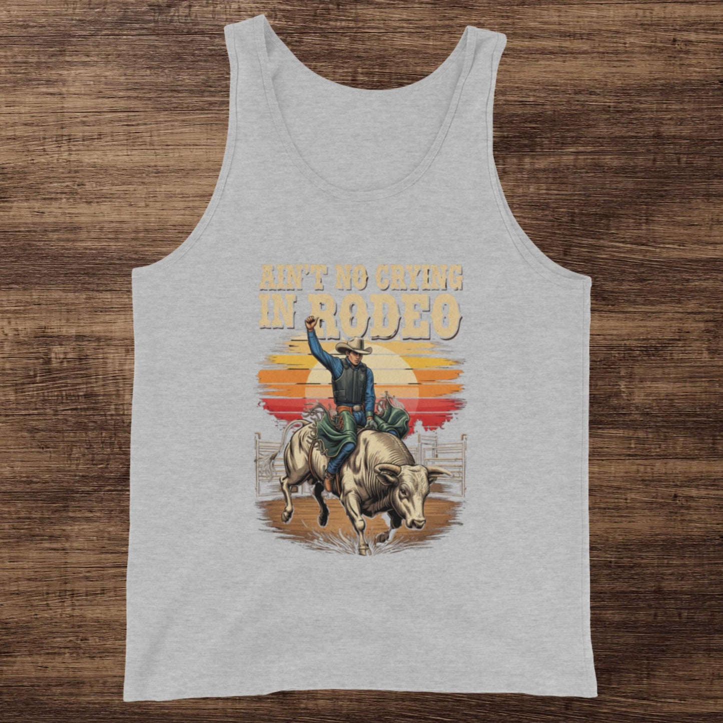 Ain't No Crying In Rodeo Graphic Tank Top
