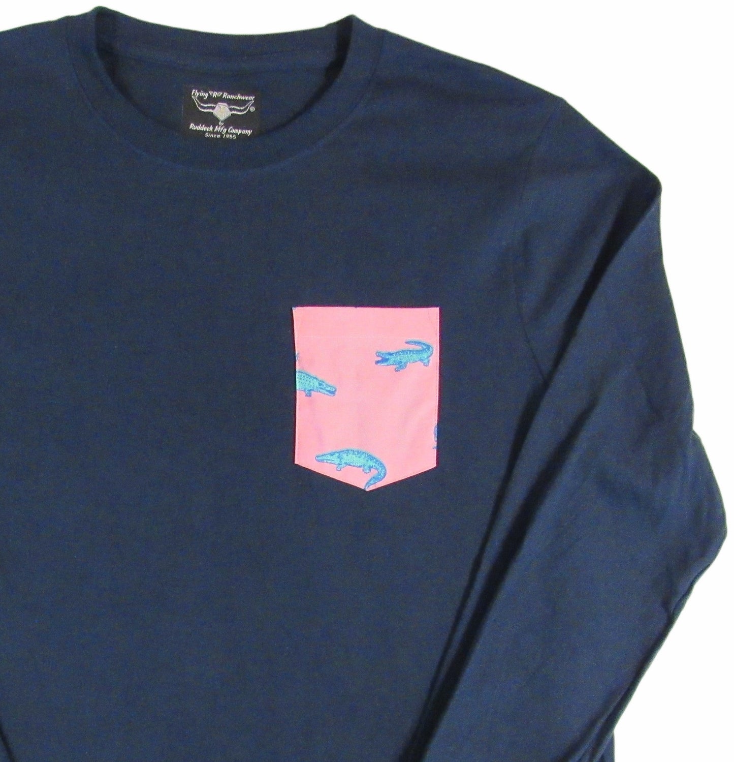 Flying R Ranchwear - Novelty Print - Long Sleeve - Pocket T-shirt - Made in USA