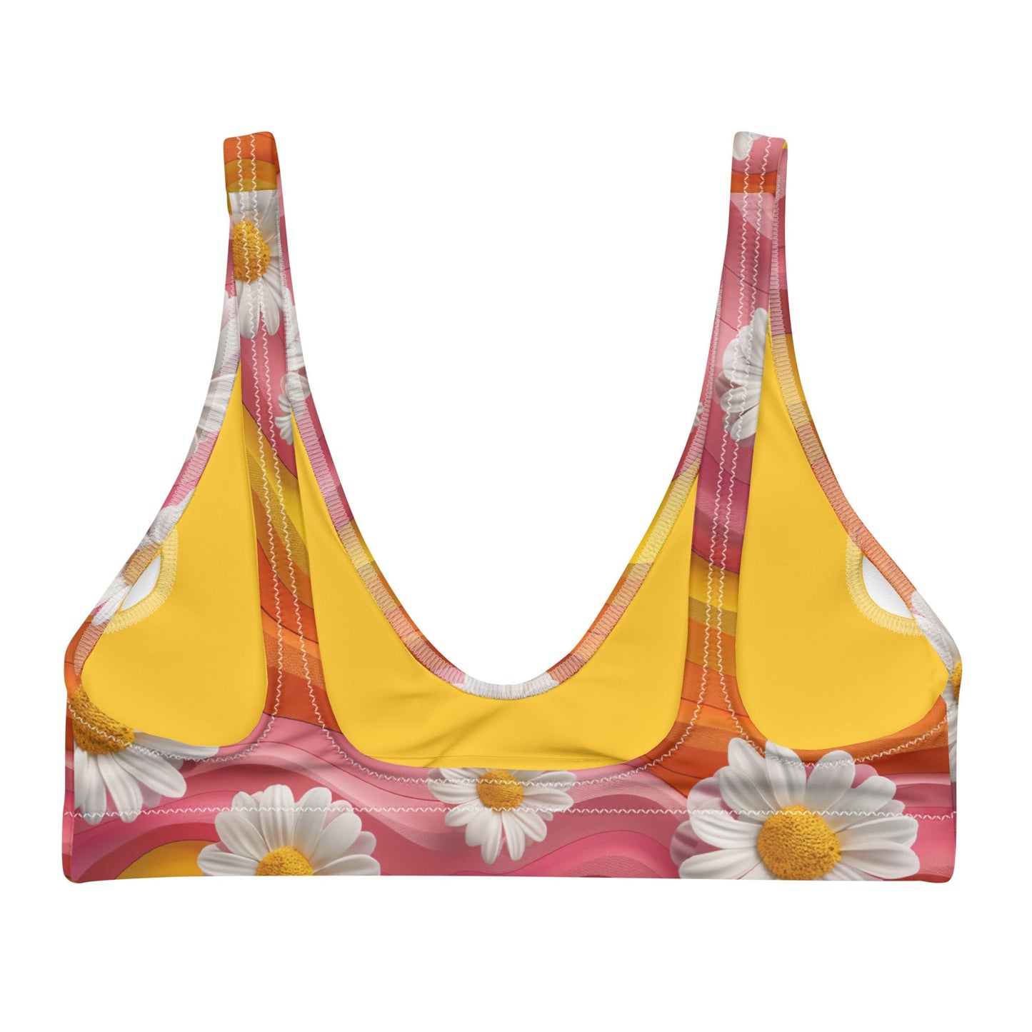 Yeehaw Groovy Floral Bikini Top
