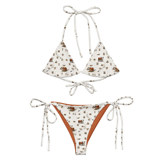 Baha Ranch Yeehaw Hereford Brands String Bikini