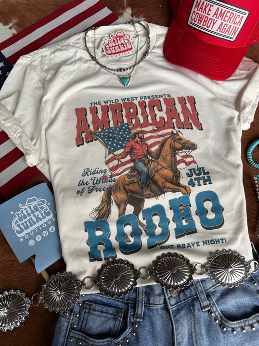 American Rodeo 4th July Graphic Tee