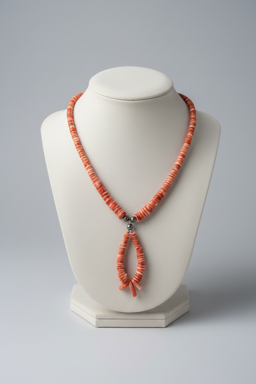Anton Spiny Oyster Lasso Necklace