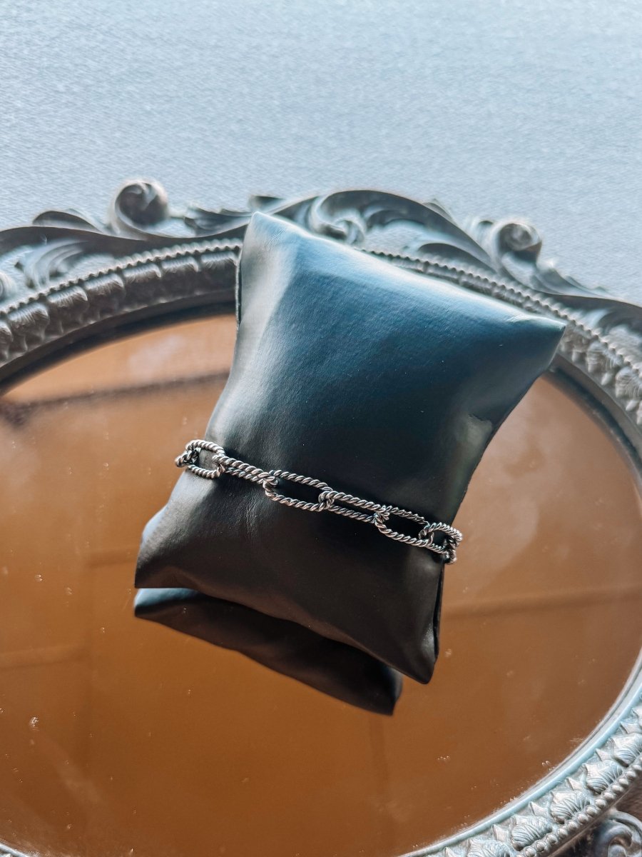Aspen Silver Rope Chain Bracelet