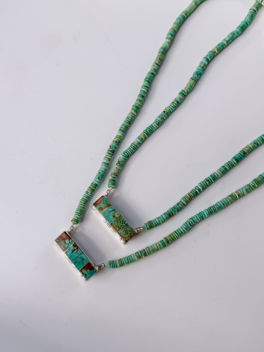 Atwood Turquoise Beaded Bar Necklace