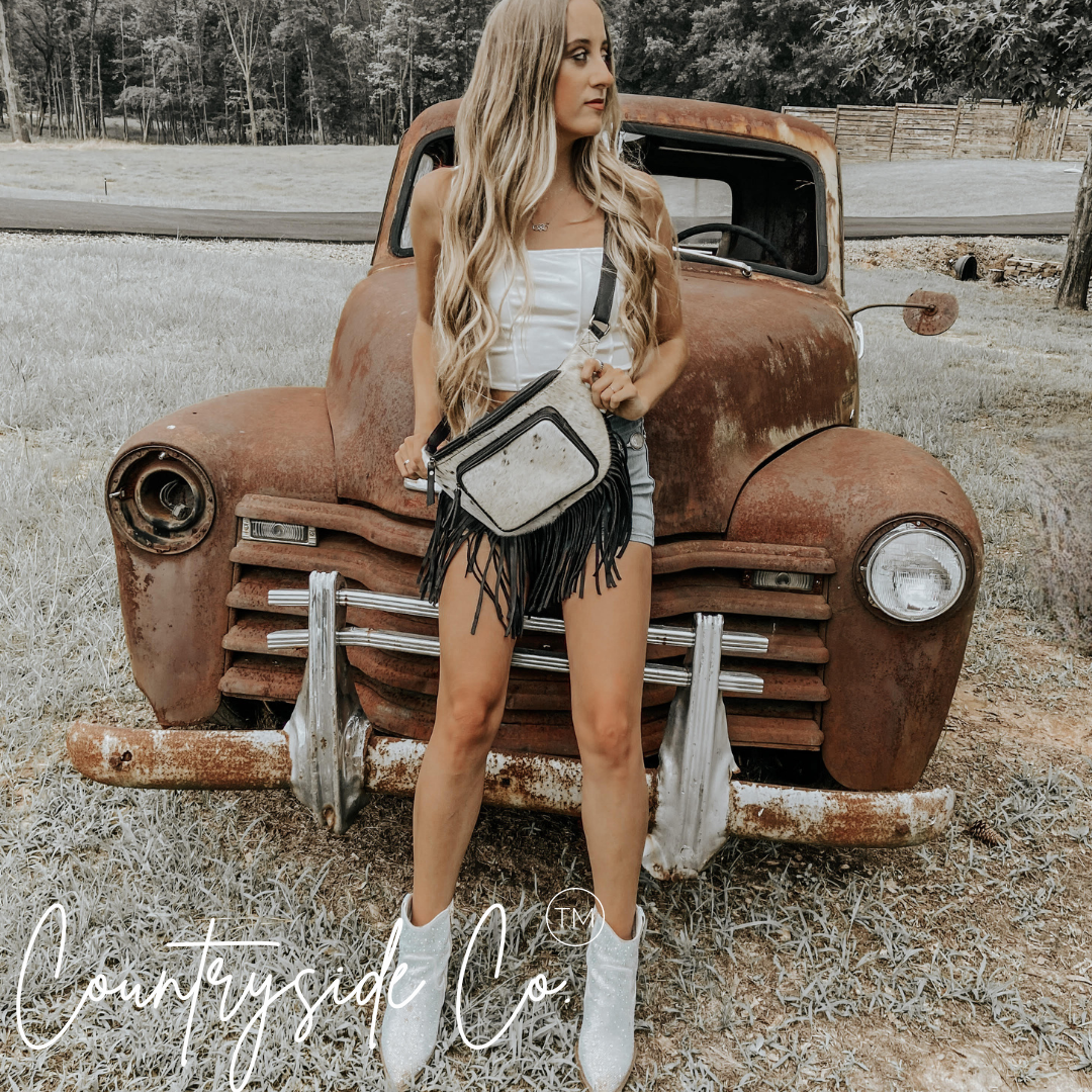 Austin Cowhide Sling Festival Bag