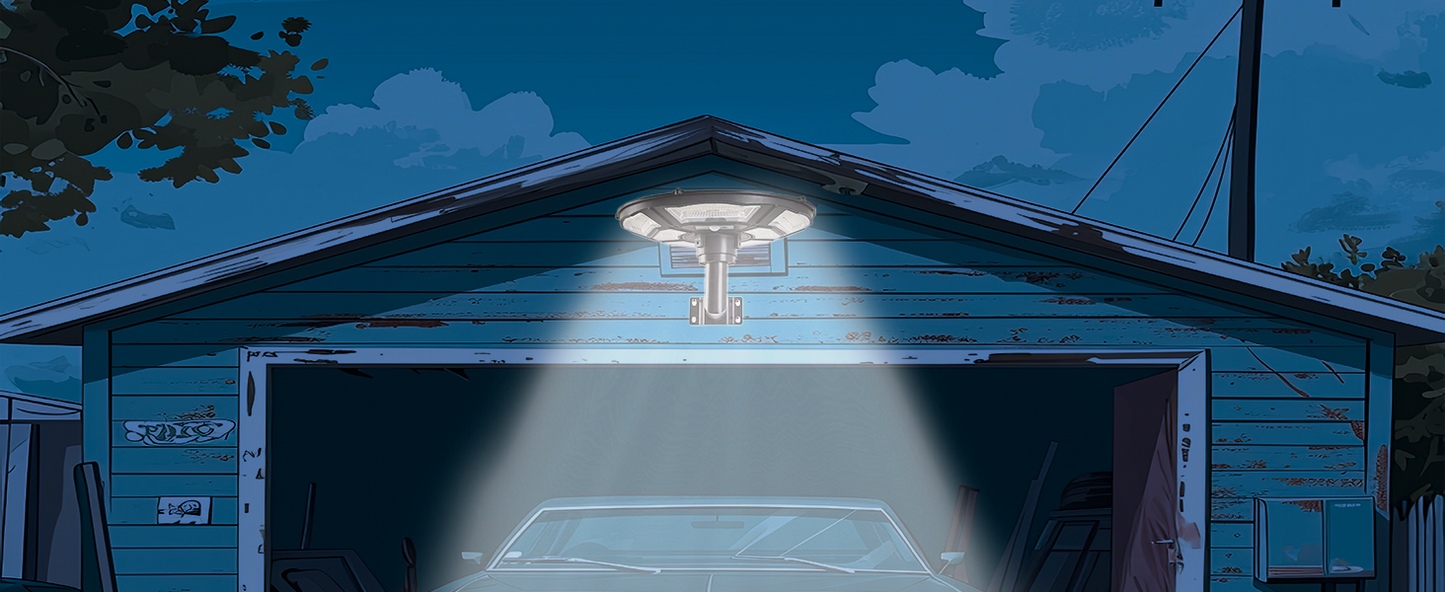 3500W Commercial Solar Flag Pole Outdoor Lamp Post Light with 98 inch Pole IP67 Waterproof With Remote