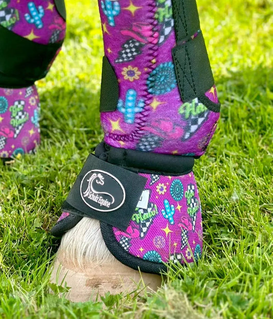 Neon Yeehaw Bell Boots