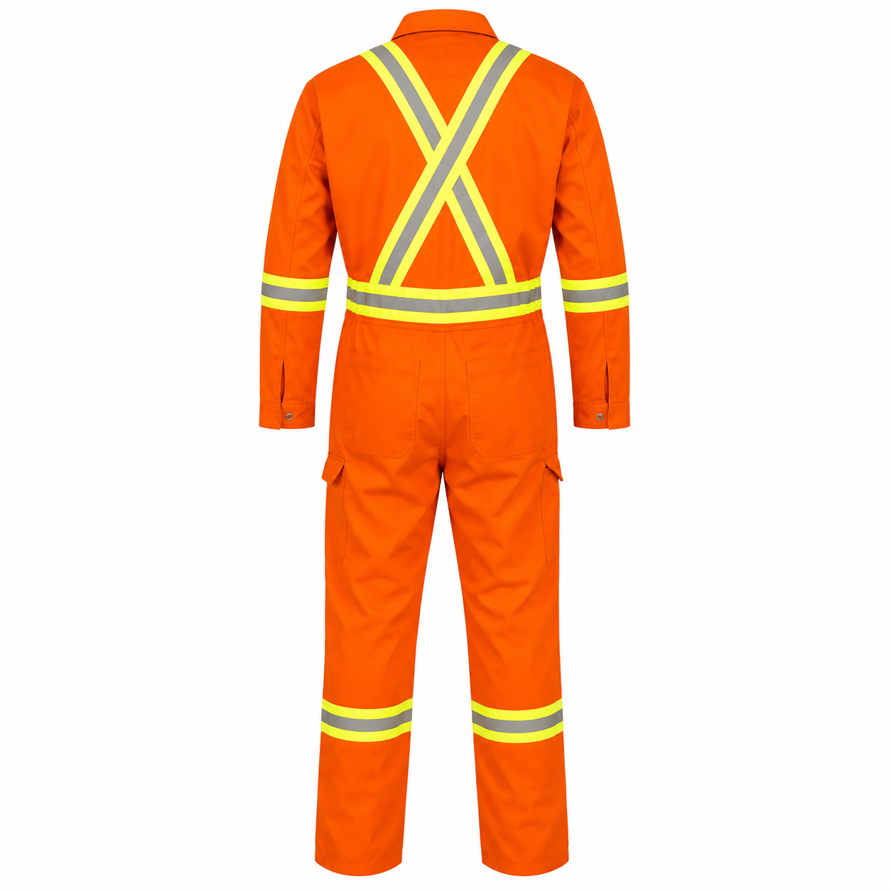 Flame Resistant High Visibility Hi Vis Coverall - 88% C /12% N