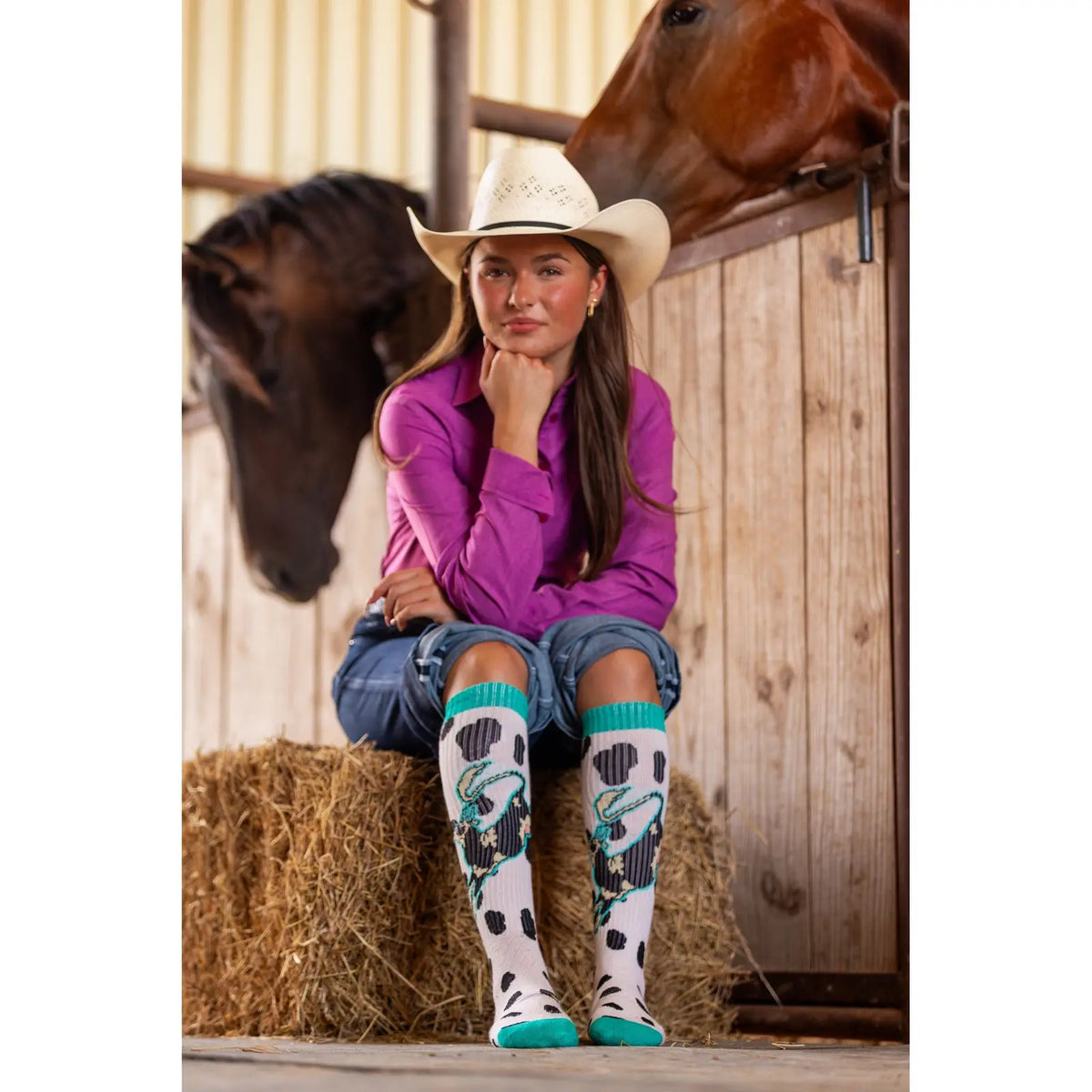 Bad Cowgirl Co. High Steaks Performance Boot Socks