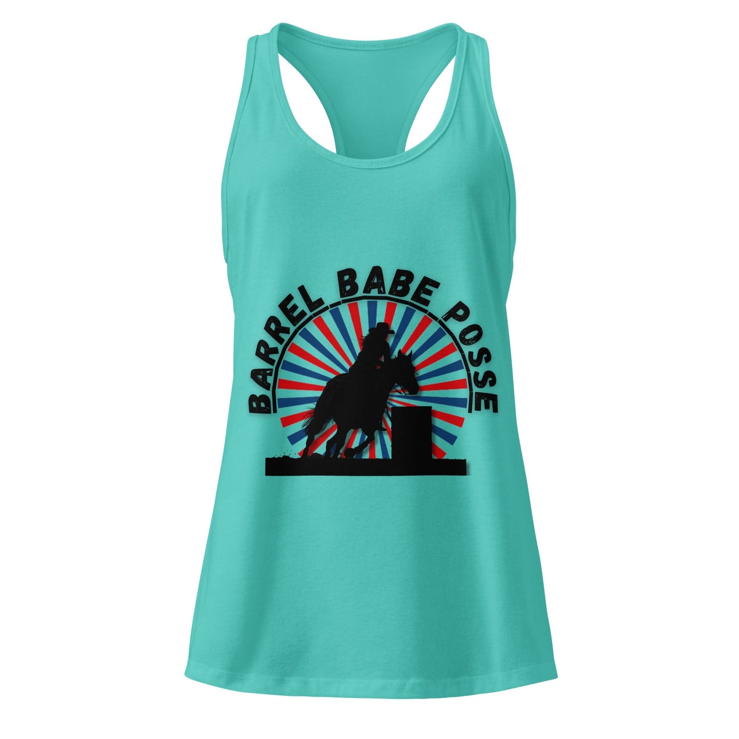 Barrel Babe Posse Tank - Red & White