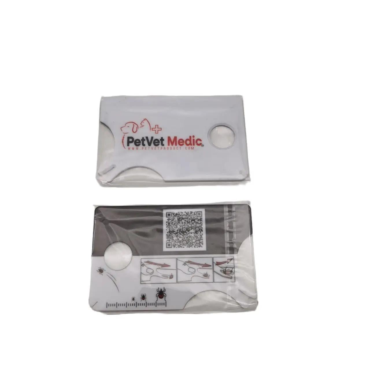 PetVet Medic® Card Tick Remover 3 Pack – Pocket Tick Removal Tool for Pets & People, Safe & Easy for Dogs, Cats & Outdoor Travel