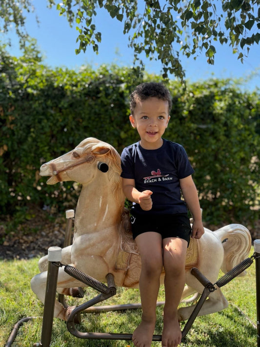 Beach And Barn Surfing Toddler's Tee