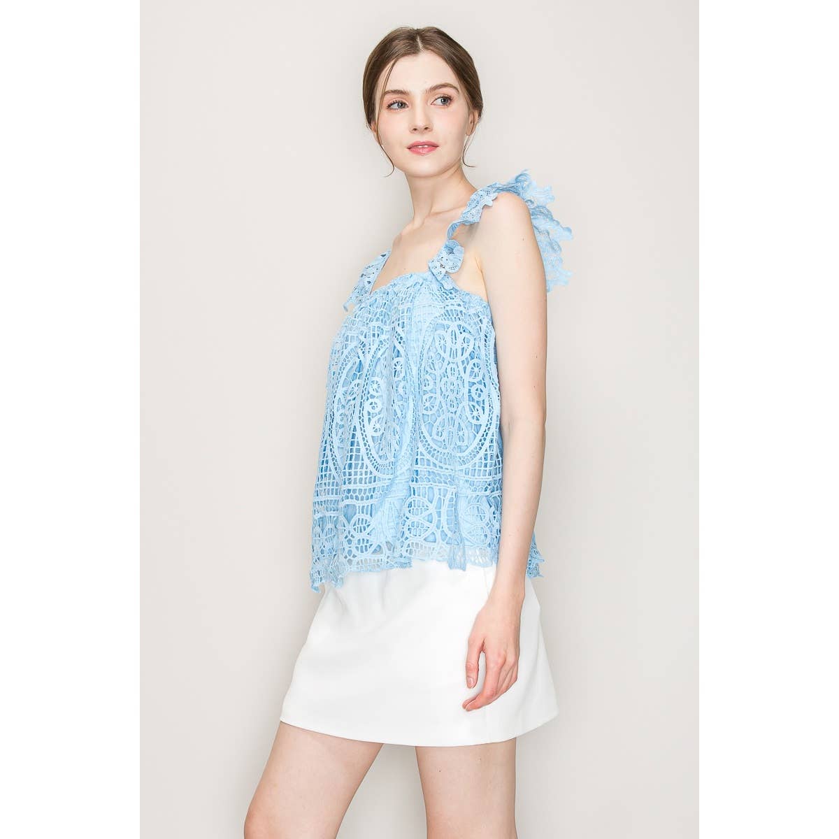 Maya Sleeveless Lace Top