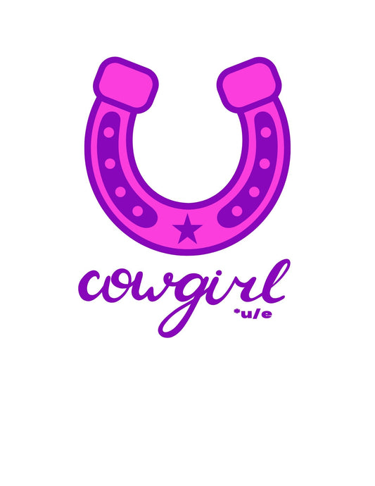 Die Cut Vinyl Stickers - 3x3 - Cowgirl