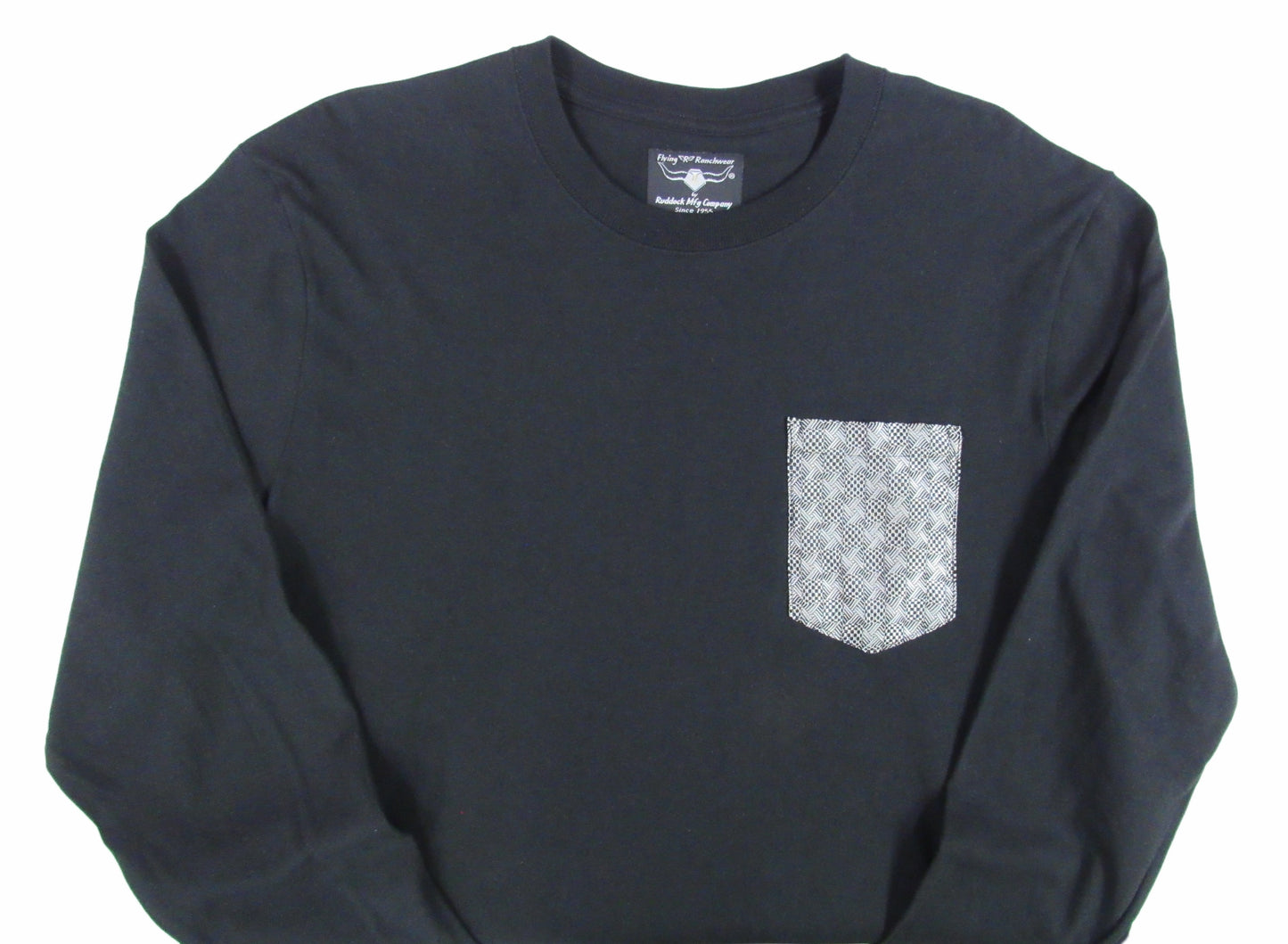 Flying R Ranchwear - Novelty Print - Long Sleeve - Pocket T-shirt - Made in USA