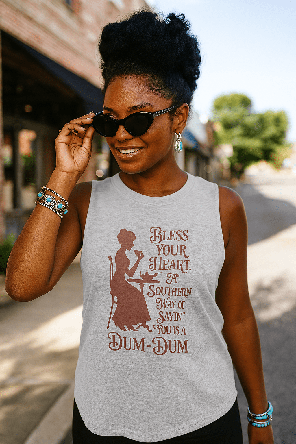 Bless Your Heart Dum-Dum Graphic Tank
