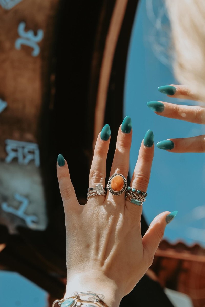 Borger Orange Spiny Ring