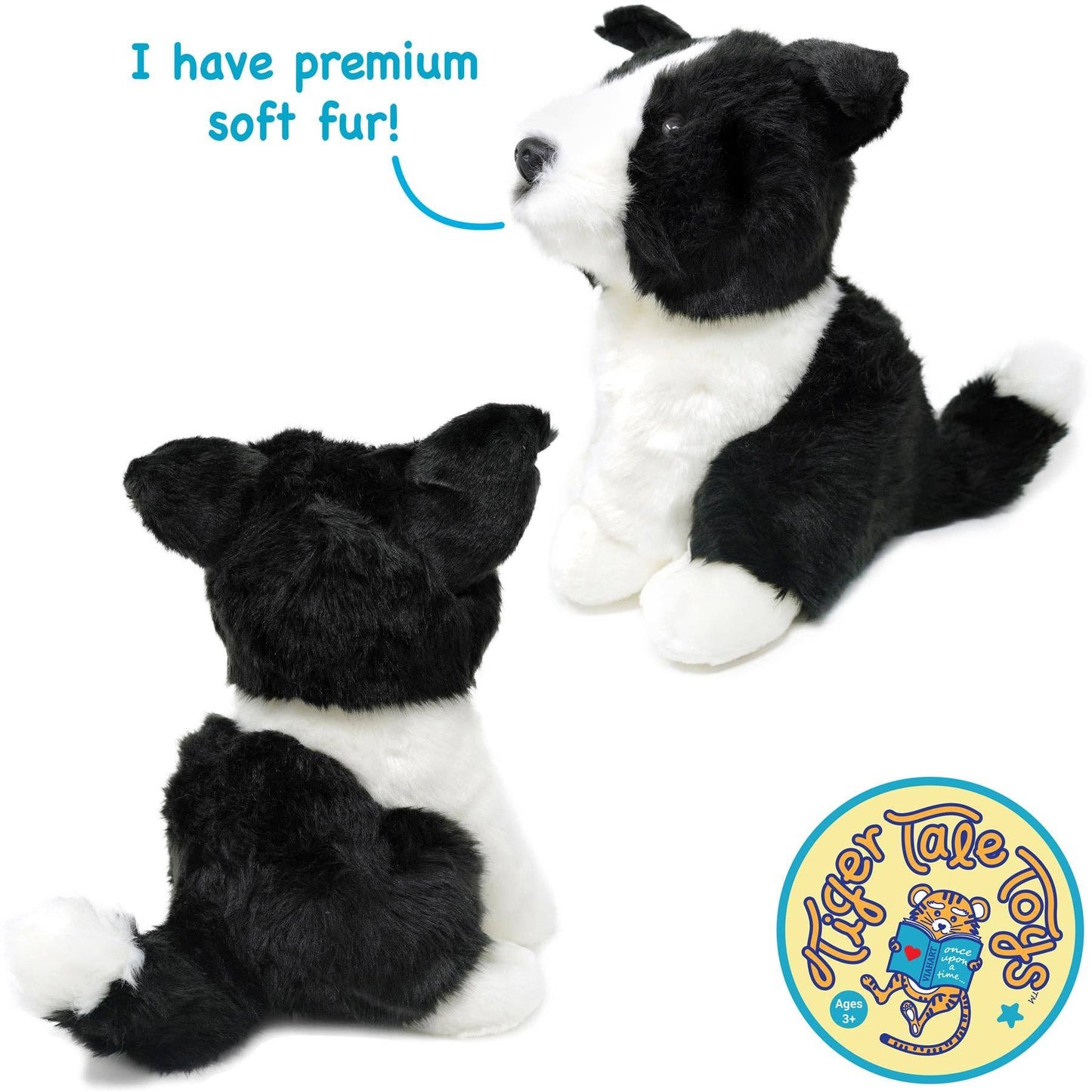 Borna the Ranch-Herding Border Collie 11" Plush — Western Working Dog