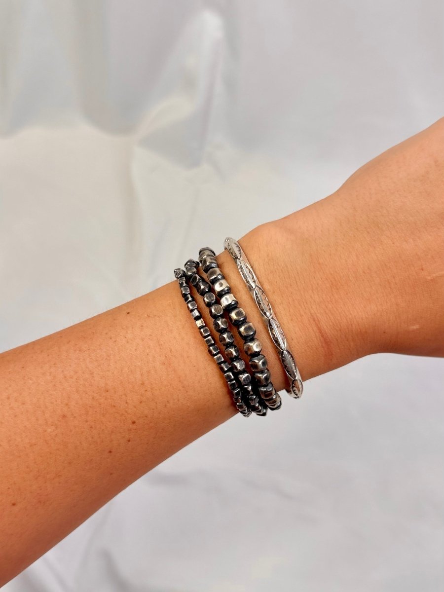 Bradford Triangle Stamped Cuff (Large)
