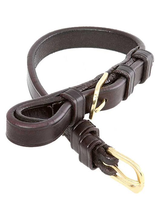 Leather Cheek Pieces with Buckle Ends