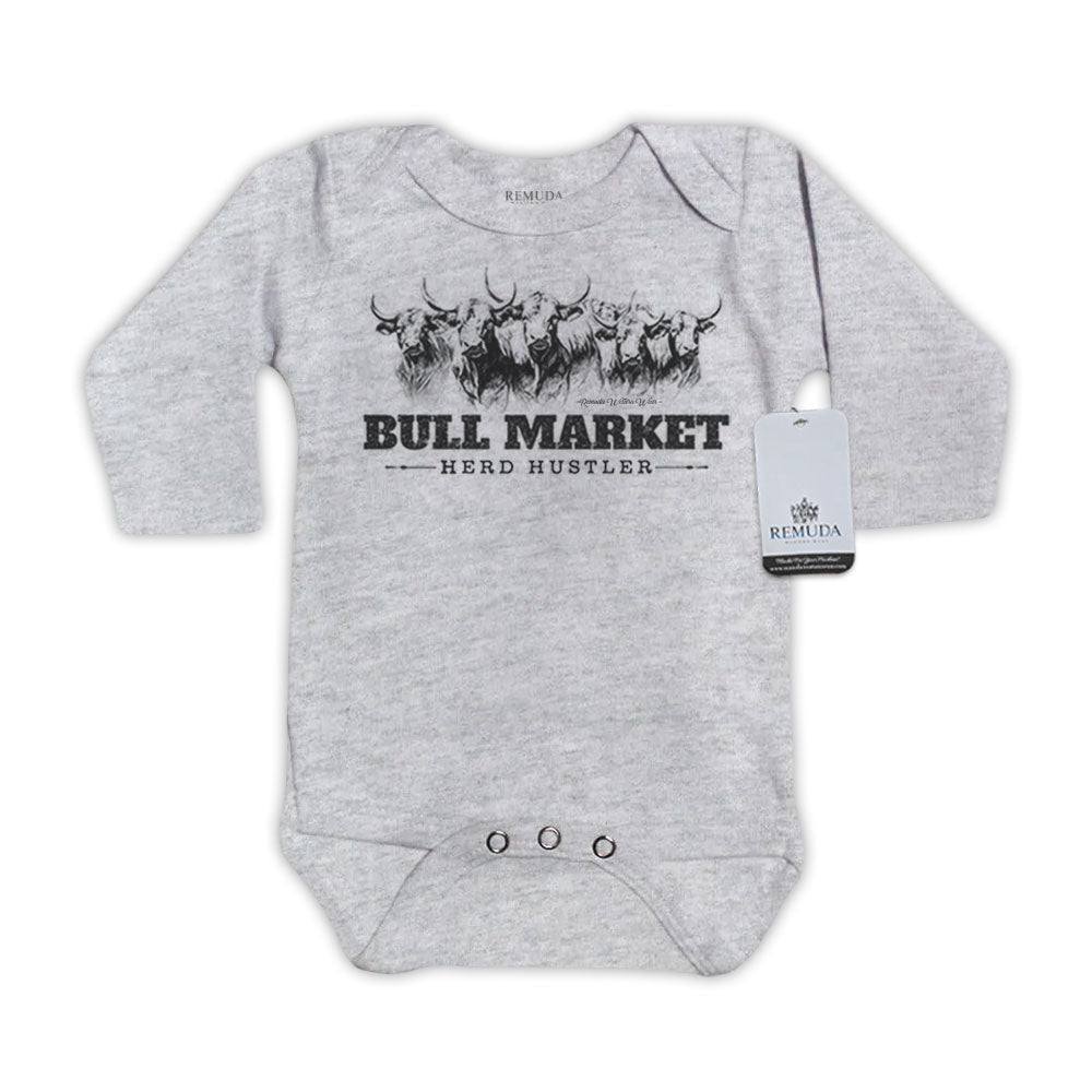 Bull Market Herd Hustler - Infant One Piece Western Romper