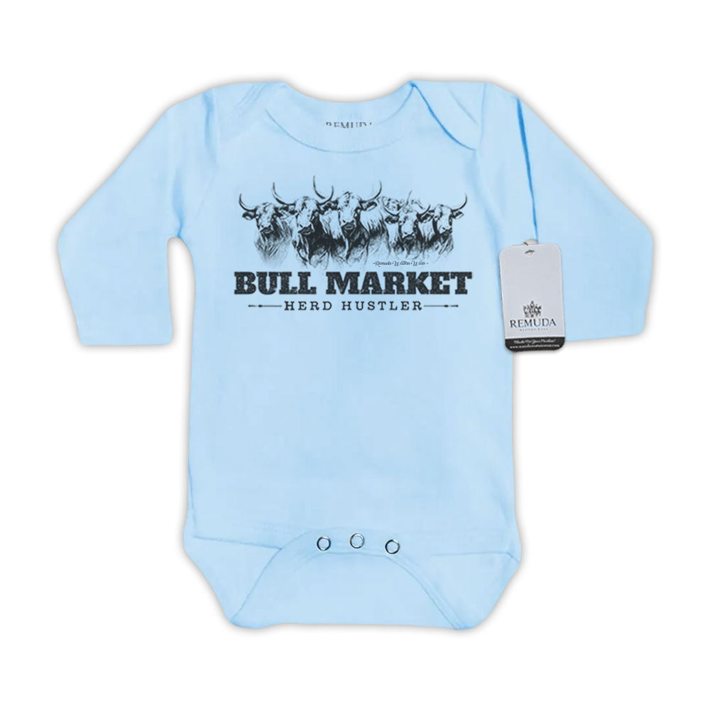 Bull Market Herd Hustler - Infant One Piece Western Romper
