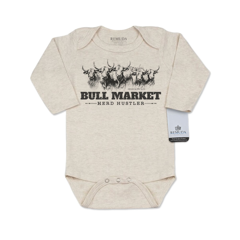 Bull Market Herd Hustler - Infant One Piece Western Romper