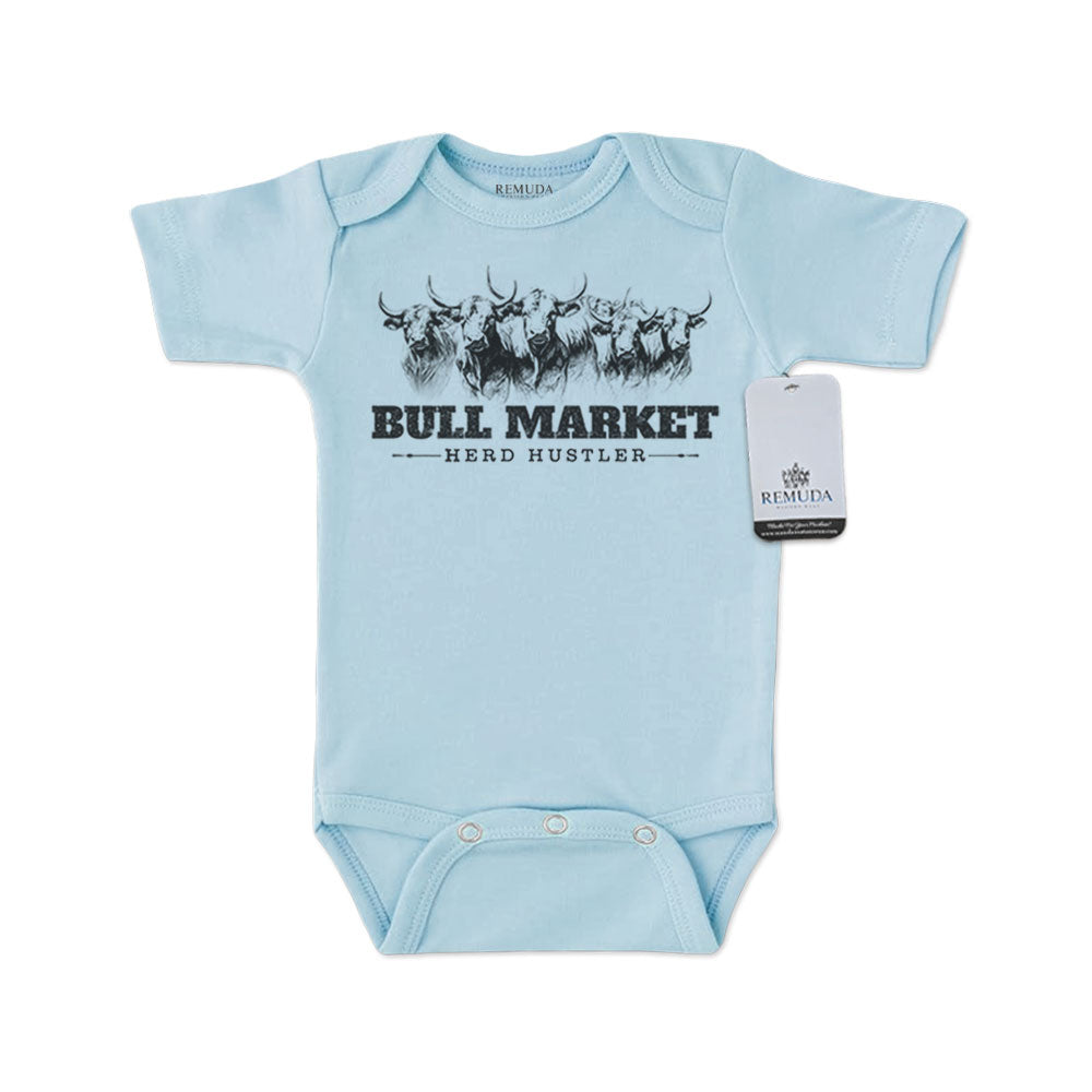 Bull Market Herd Hustler - Infant One Piece Western Romper