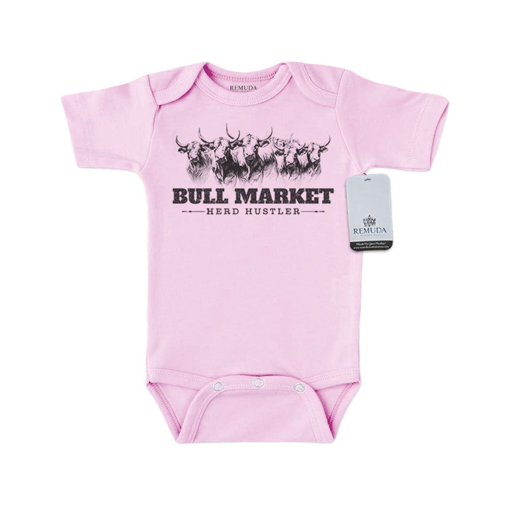 Bull Market Herd Hustler - Infant One Piece Western Romper