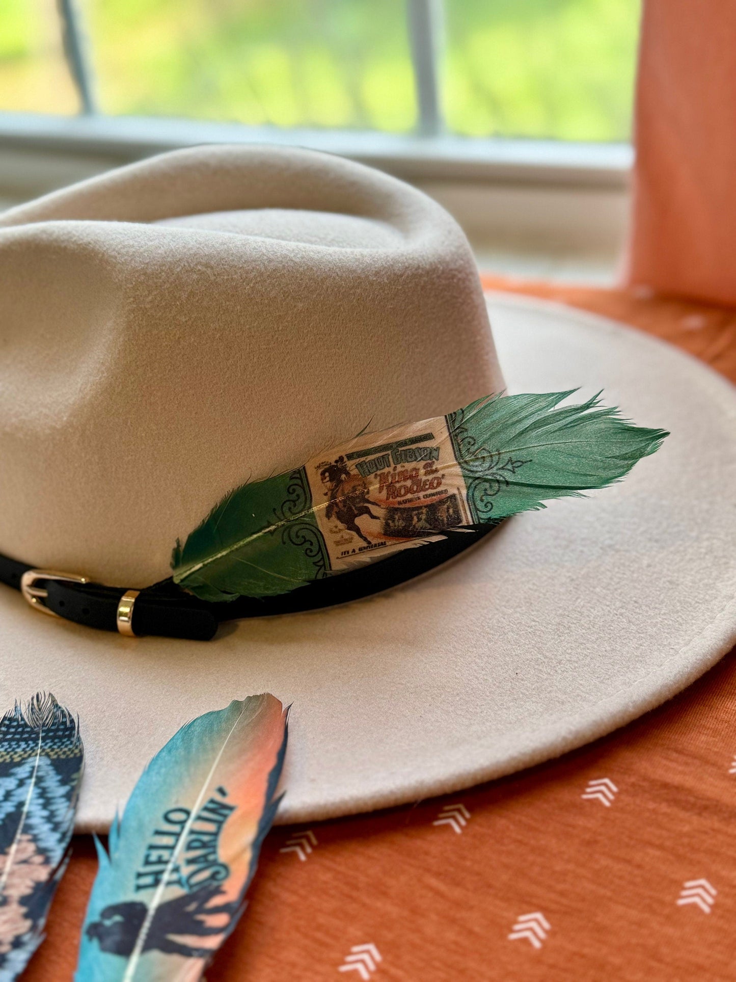 King of the Rodeo Western Hat Feather