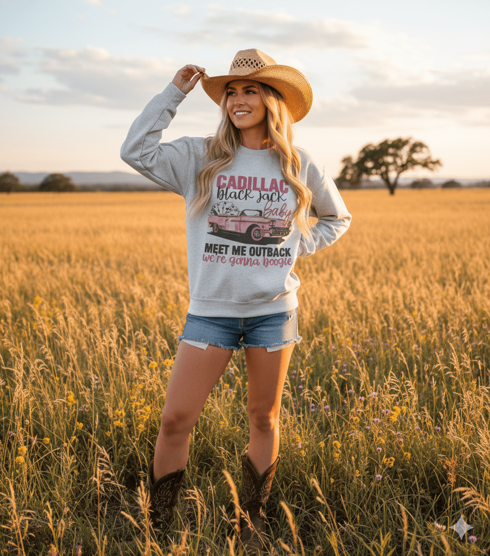 Cadillac Black Jack Graphic Sweatshirt