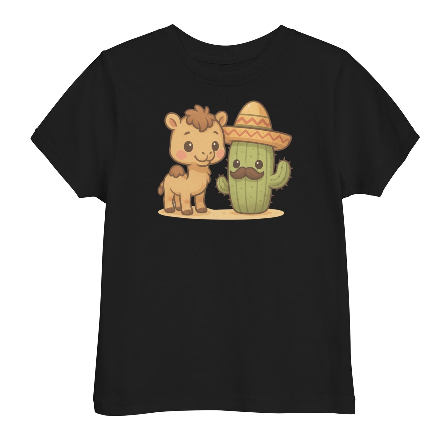Camel And Cactus Buddies Toddler's Tee