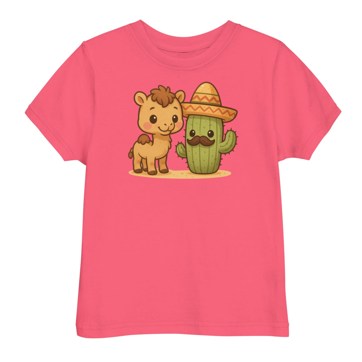 Camel And Cactus Buddies Toddler's Tee