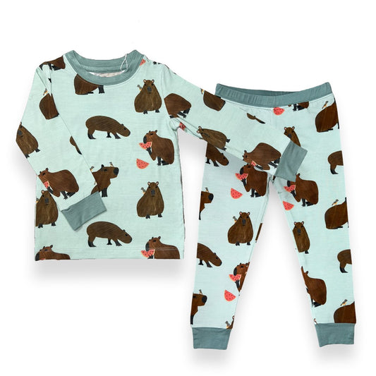Capybara Kids Two-Piece Pajamas