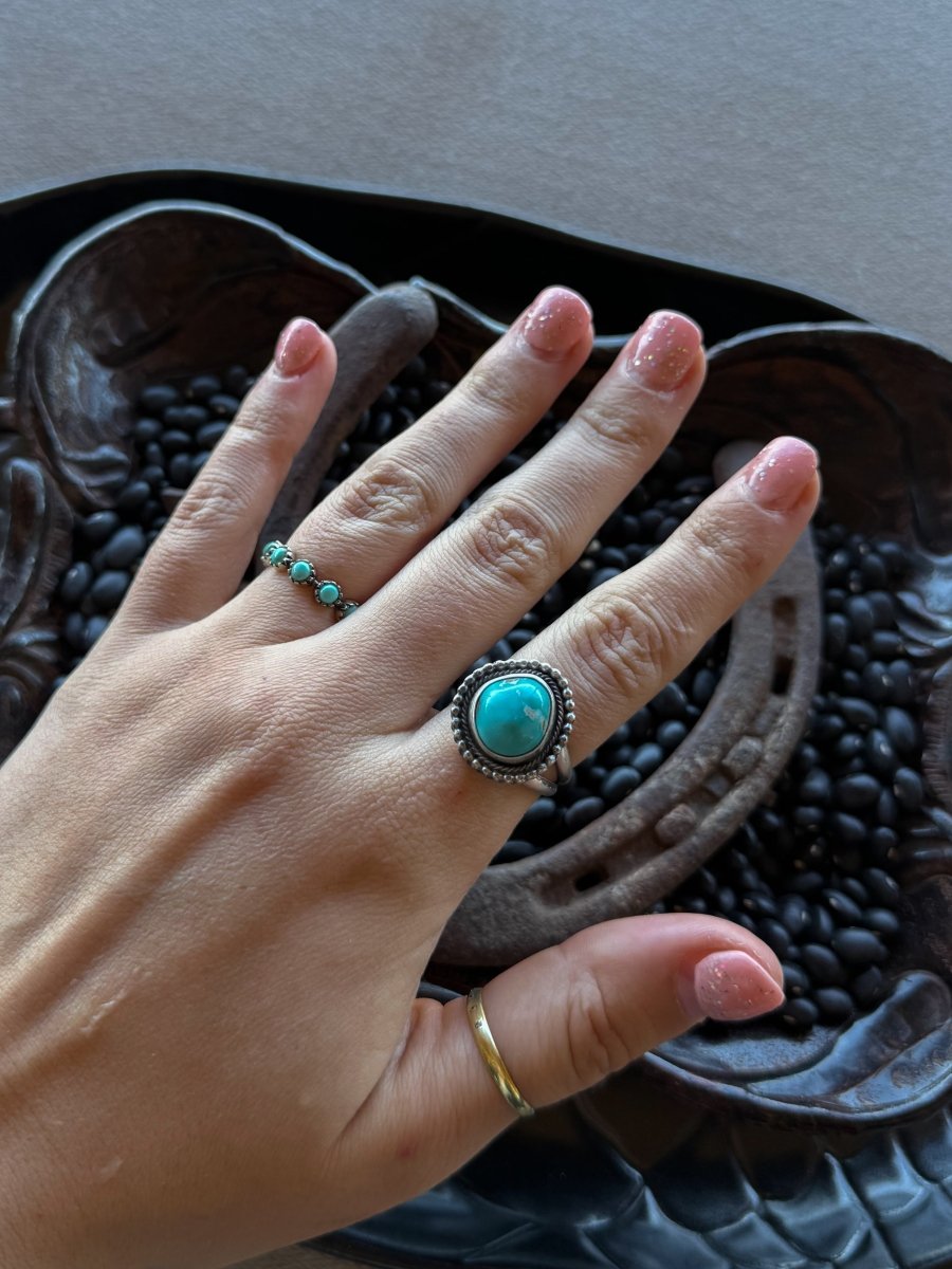 Carried Away Adjustable Turquoise Ring