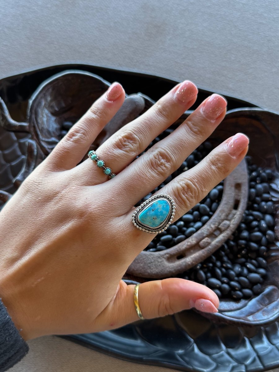 Carried Away Adjustable Turquoise Ring