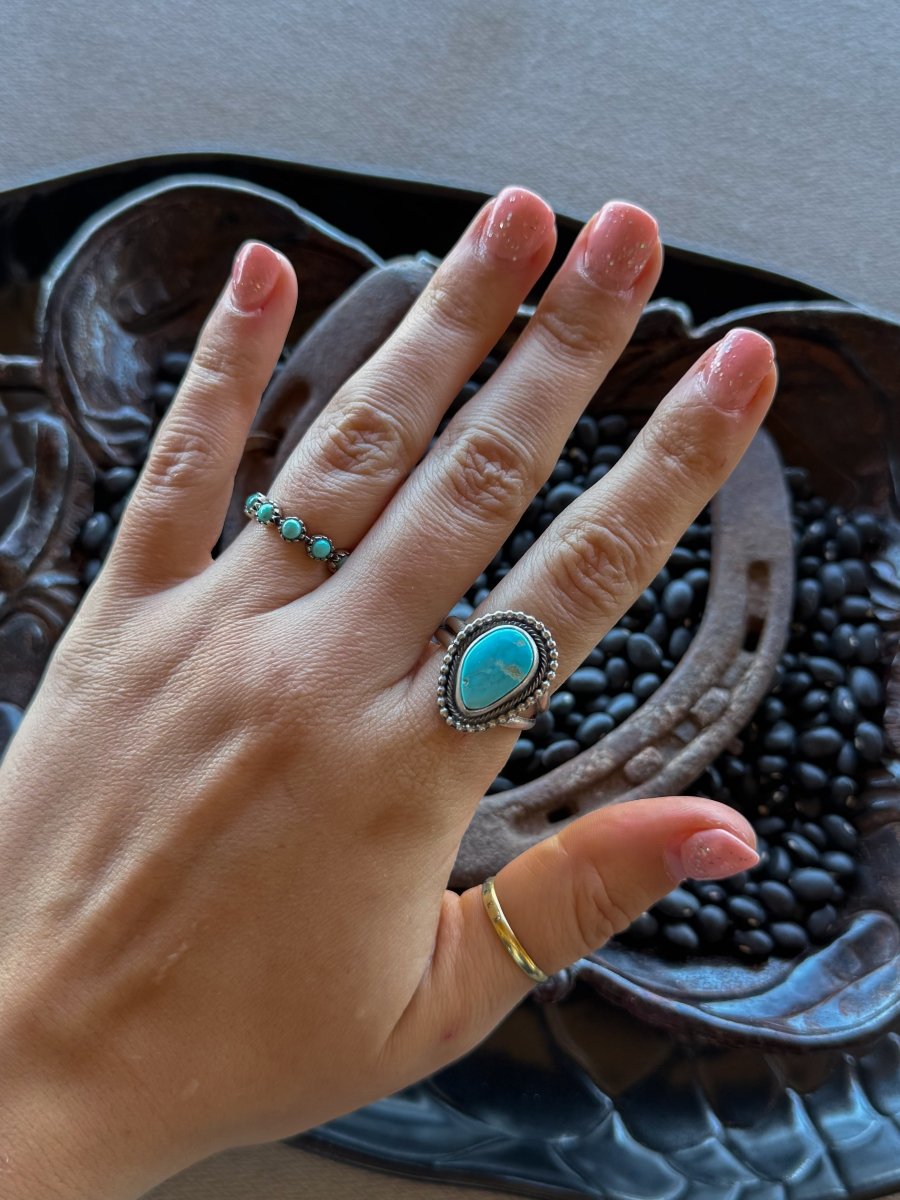 Carried Away Adjustable Turquoise Ring