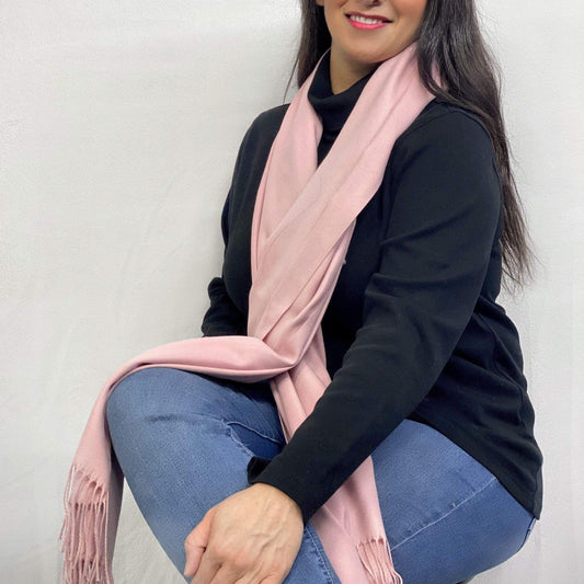 Ultra Soft Rose Cashmere Scarf / Wrap / Shawl / Cover  #CA7