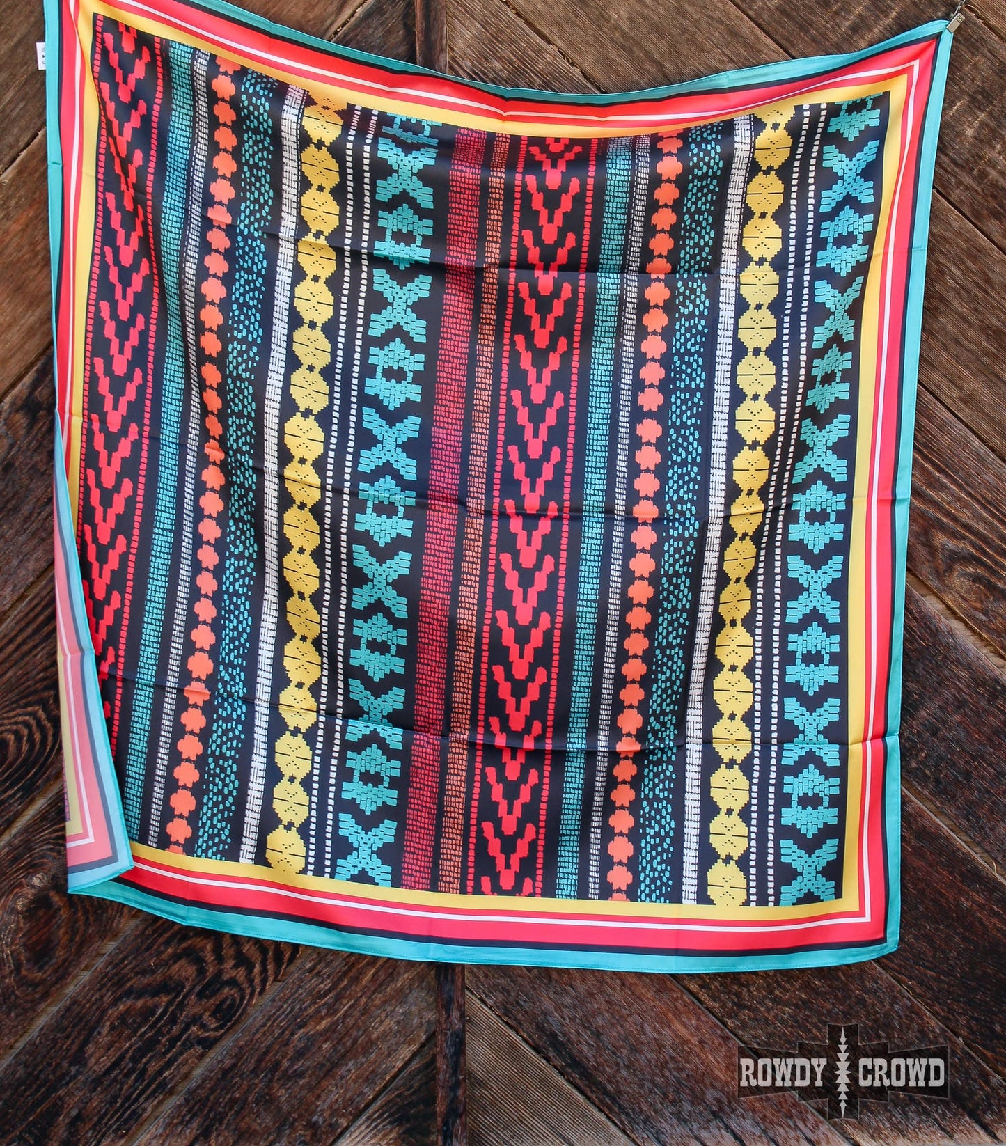 "Chama" Wild Rag — 36" Polyester Lightweight Western Statement Scarf