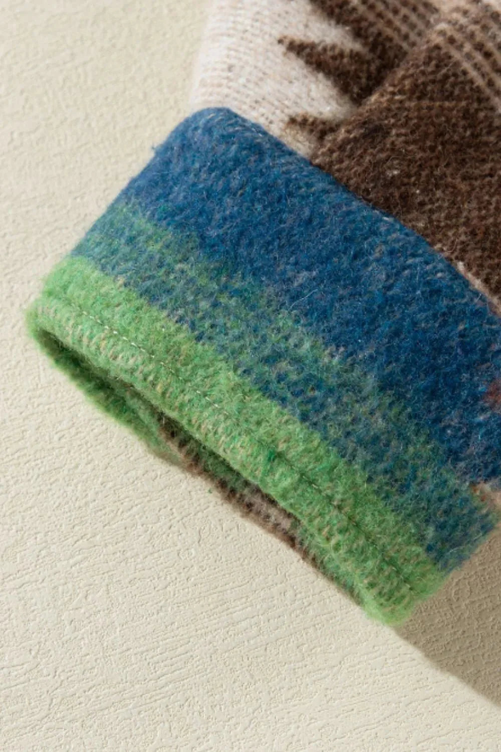 Cheri Geometric Button Up Long Sleeve Jacket