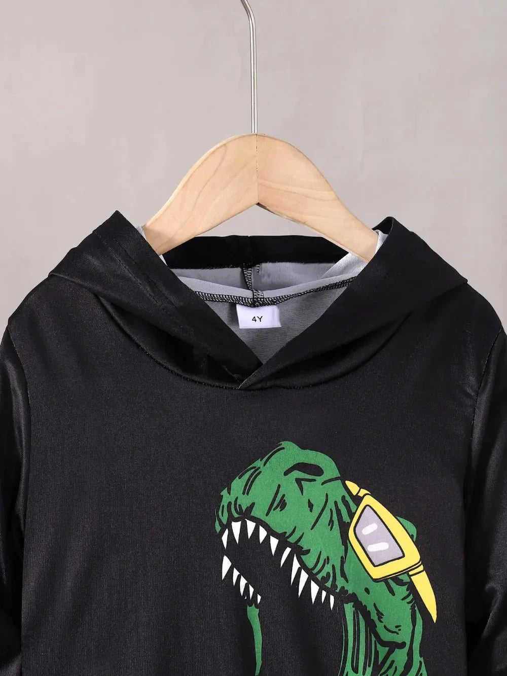 Children's Cool Dude Dinosaur Graphic Hoodie and Pants Set