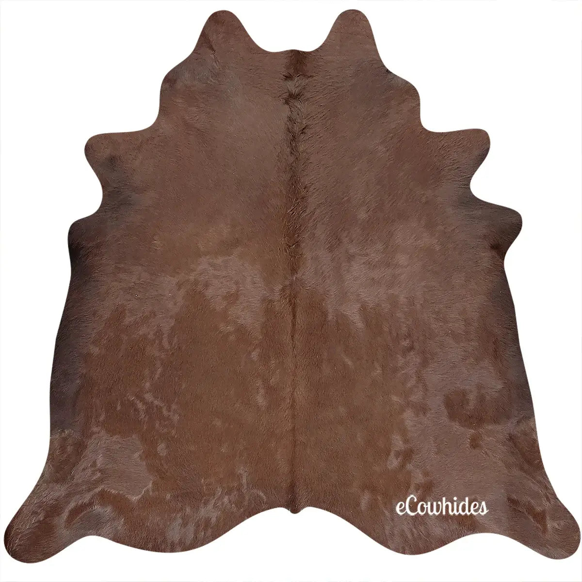 Chocolate Dyed Cowhide Rug