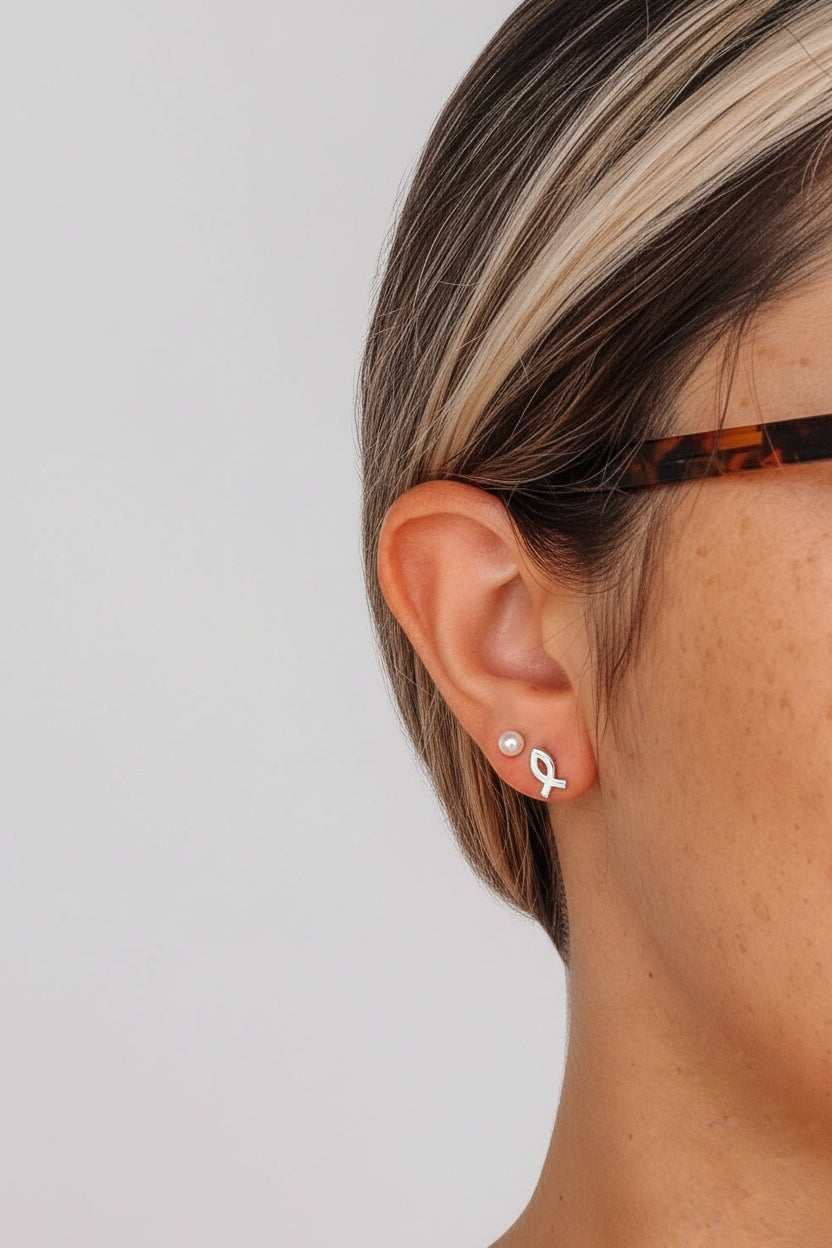 Christian Fish Stud Earring