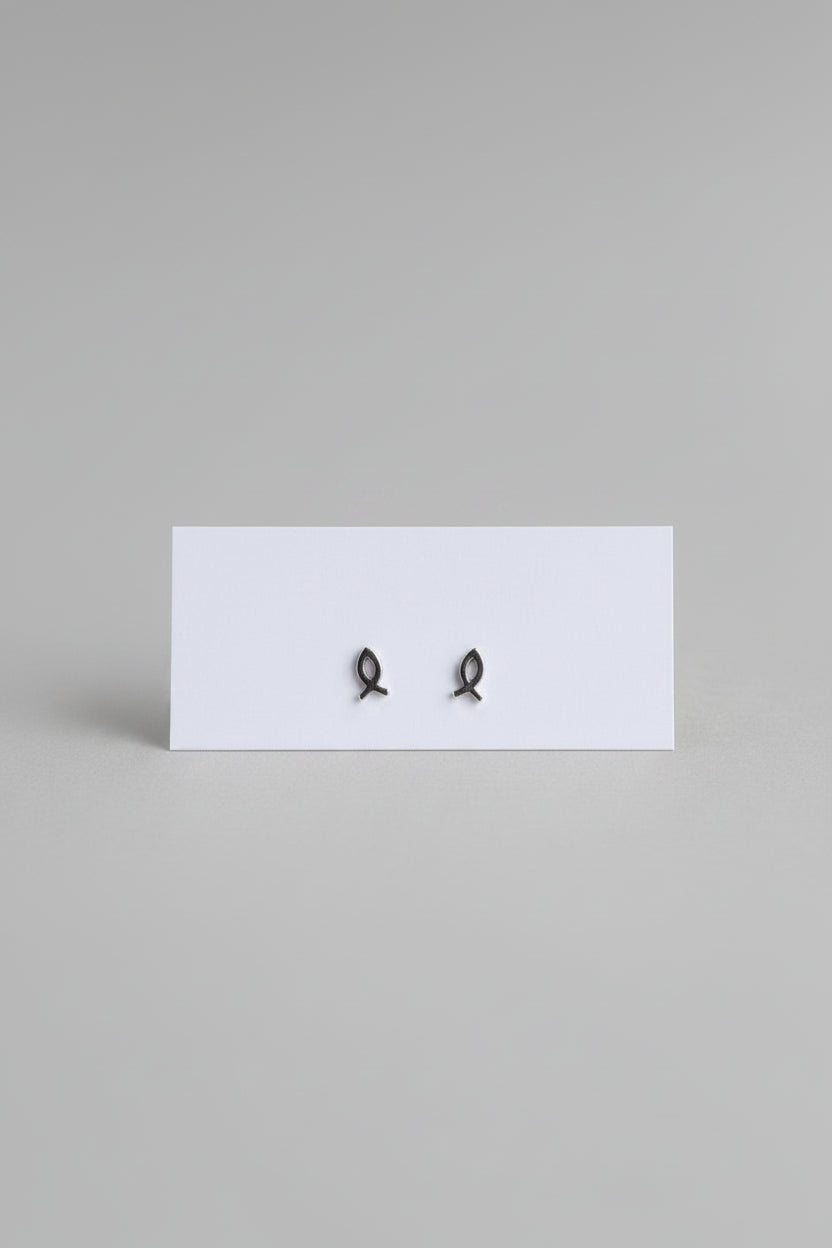 Christian Fish Stud Earring