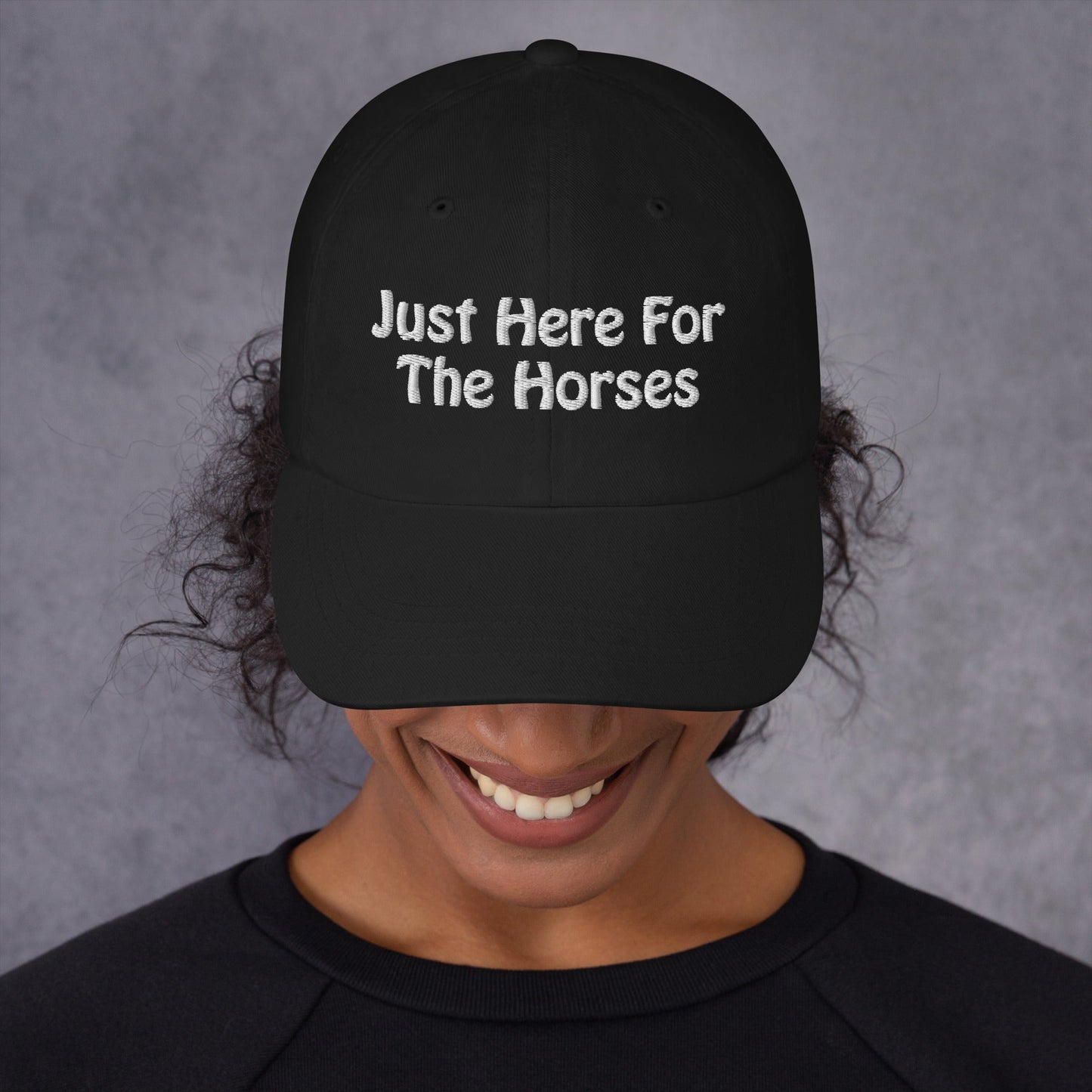 Dad hat - Just Here For The Horses