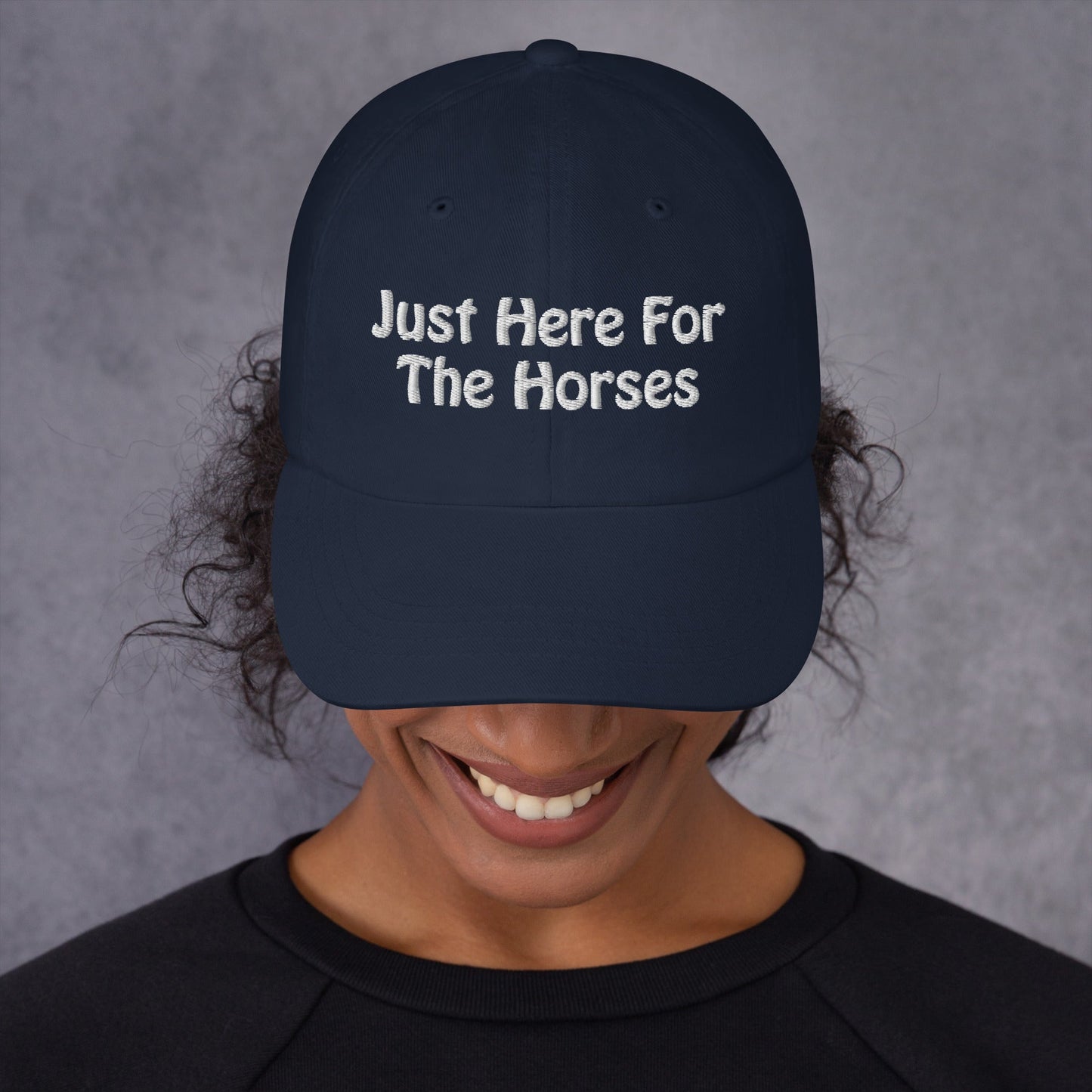 Dad hat - Just Here For The Horses