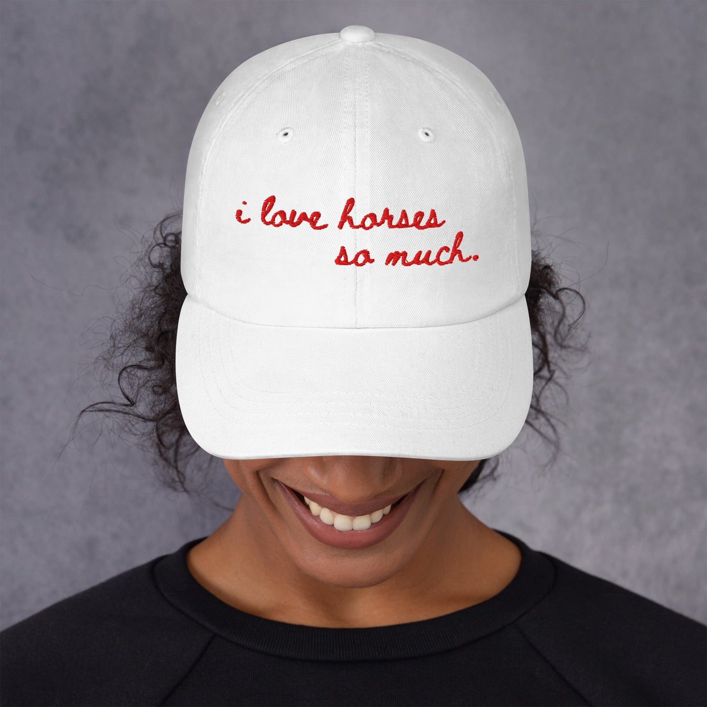 Dad hat - I Love Horses
