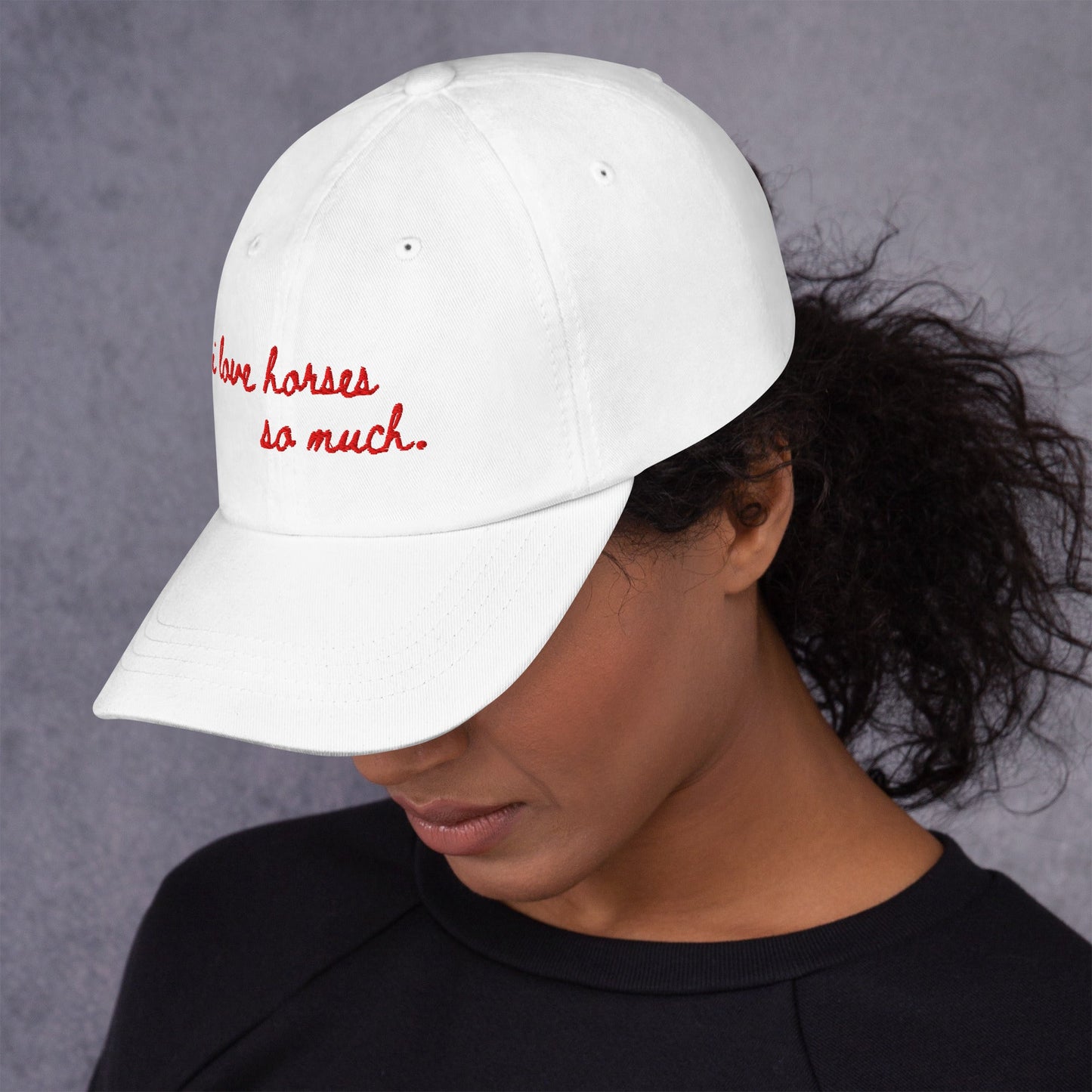 Dad hat - I Love Horses