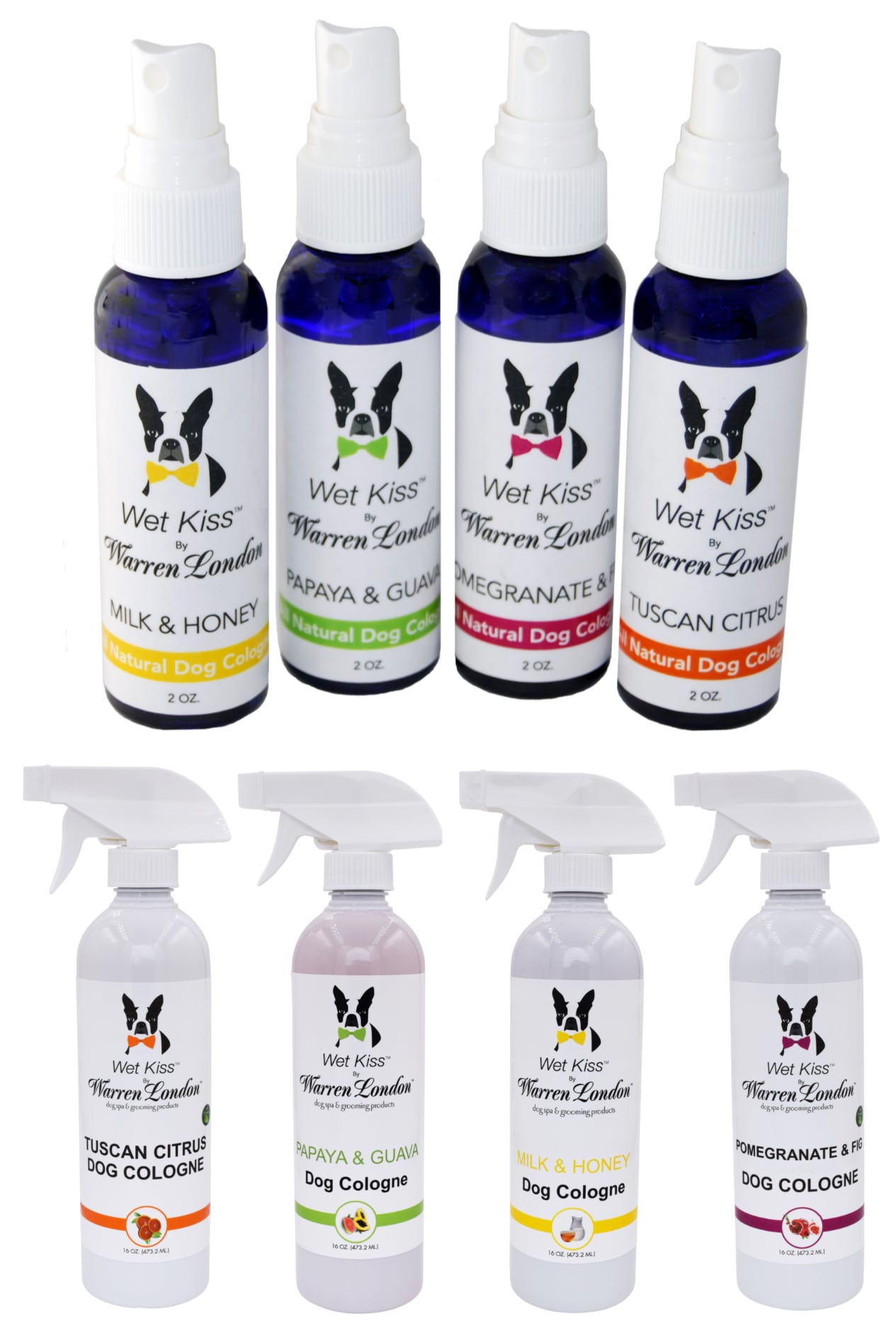 Wet Kiss Dog Cologne By Warren London - 2 Oz or 16 Oz