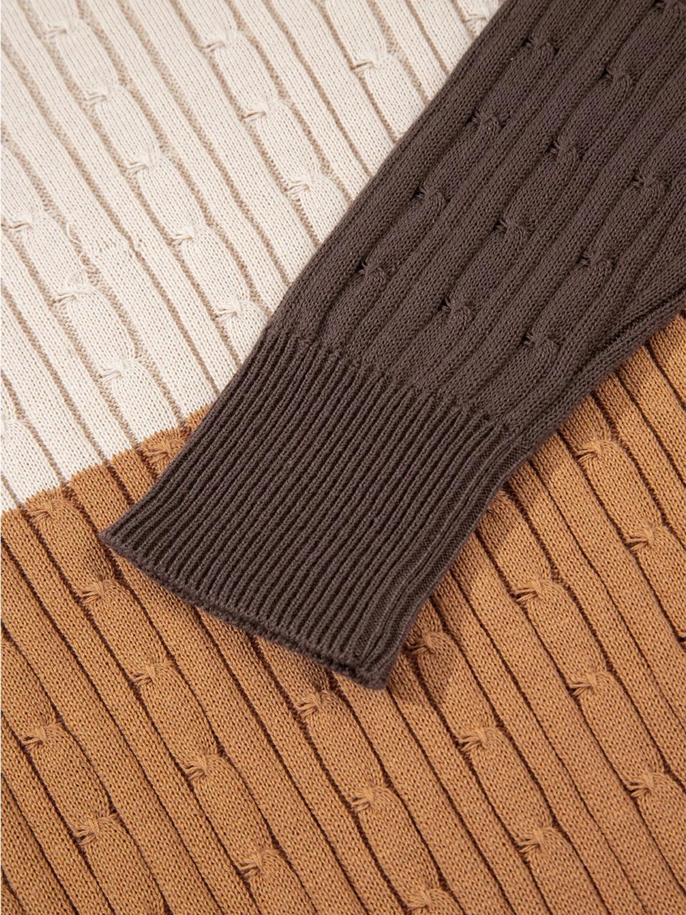 Corrie Cable Knit Round Neck Sweater